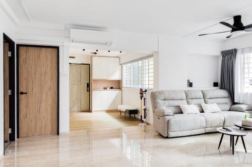 Minimalist Living Room at 205 Bishan Street 23