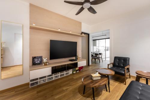 Scandinavian Living Room at 110 Tampines Street 11