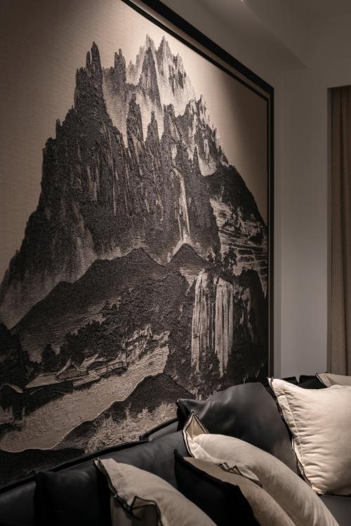 Asian Living Room at Avenue South Residence III