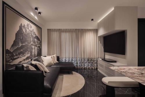 Asian Living Room at Avenue South Residence III