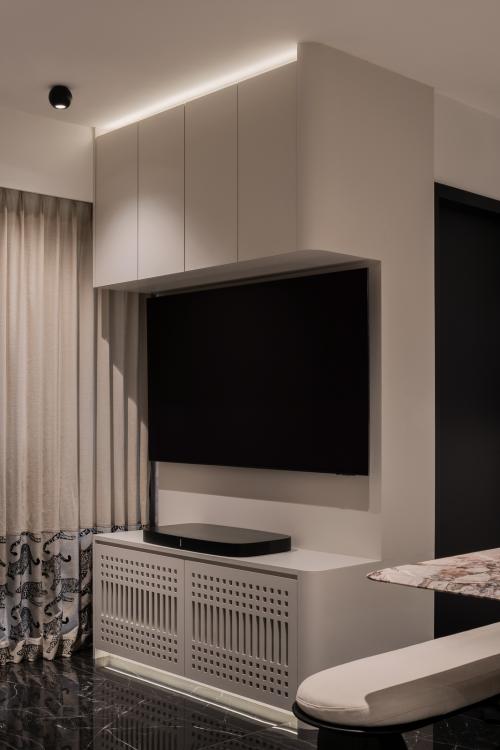 Asian Living Room at Avenue South Residence III