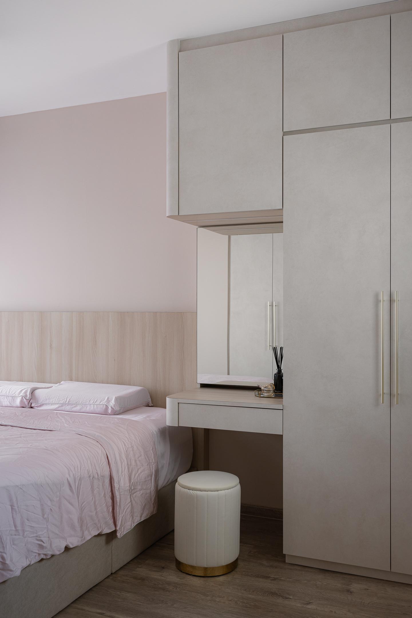 Scandinavian Bedroom with Wardrobe and Sliding Wardrobe