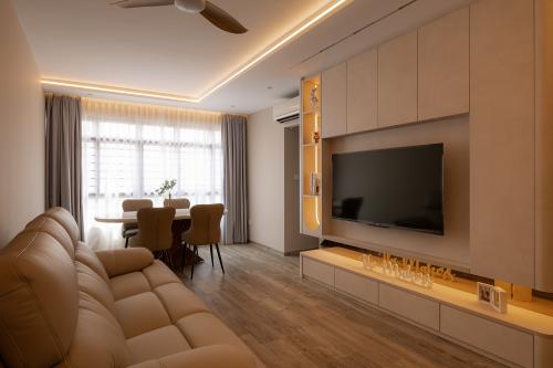 Scandinavian Living Room at Fernvale Court (Block 438B)