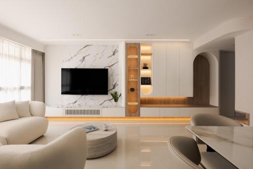 Modern Living Room at Blk 219A Tengah Garden Walk