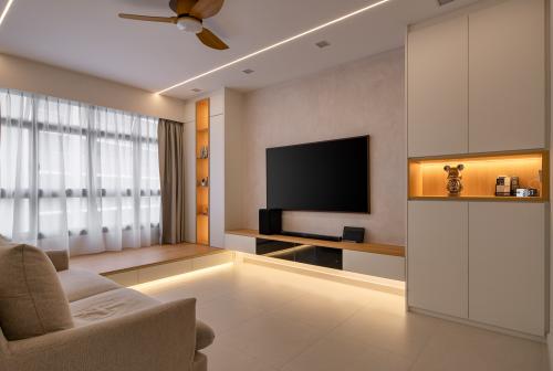 Scandinavian Living Room at BLK 171B SengKang East Drive