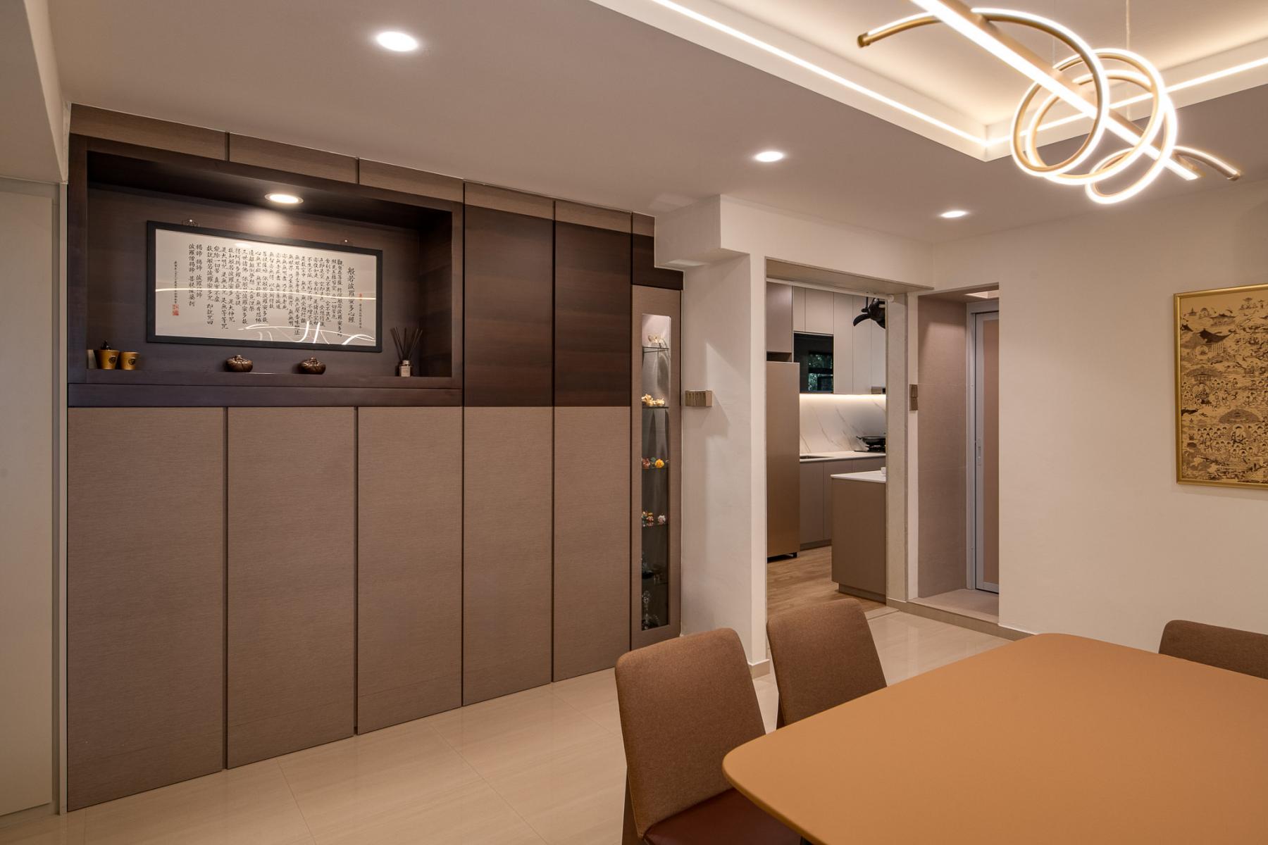Modern Dining Room with Dining Table and Dining Chairs