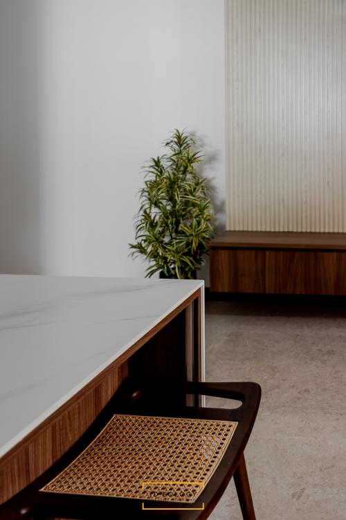 Contemporary Dining Room at 66 Marine parade