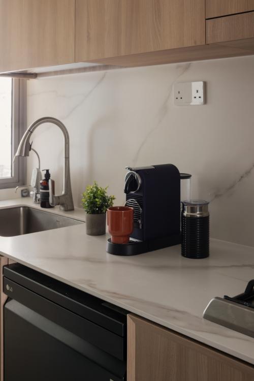 Transitional Kitchen at Ocean Drive