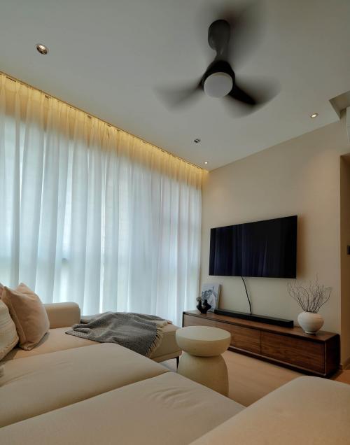 Scandinavian Living Room at 603A Punggol Road