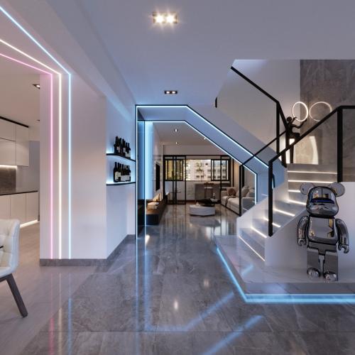 Modern Living Room at Modern X Futuristic EA