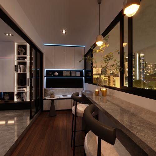 Modern Balcony at Modern X Futuristic EA