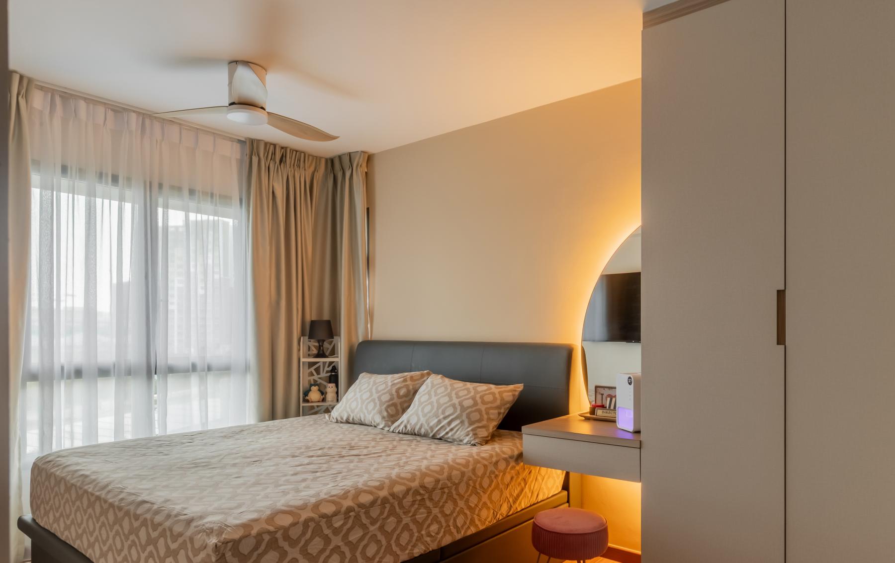 Modern Bedroom with Closet and Bedroom Dresser