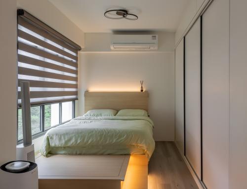 Scandinavian Bedroom at 431C Northshore Drive