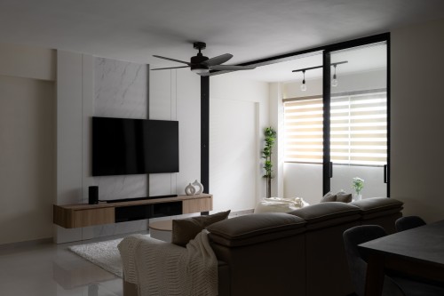 Modern Living Room at 626 Jurong West Street 65