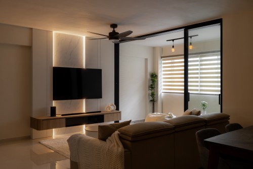 Modern Living Room at 626 Jurong West Street 65