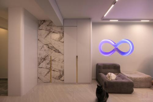 Contemporary Living Room at 26 Bendemeer Road