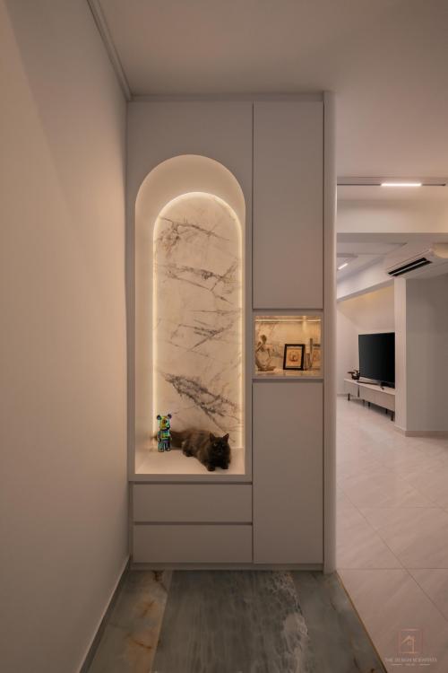 Contemporary Entryway at 26 Bendemeer Road