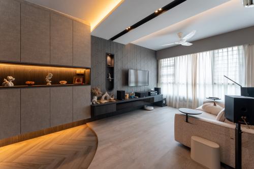 Modern Living Room at 117A Jalan temneram