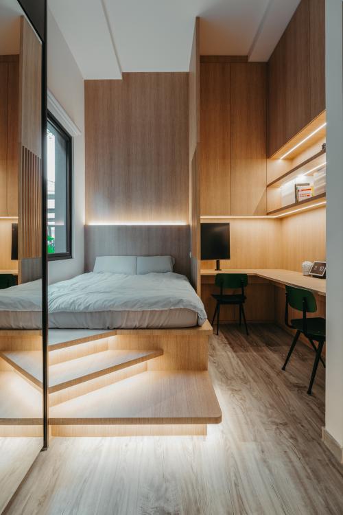 Scandinavian Bedroom at Sunset Bloom