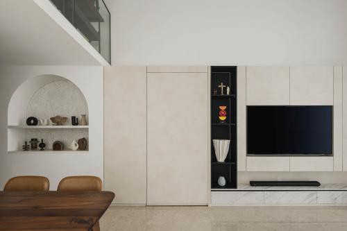 Contemporary Living Room at Thomson Grand