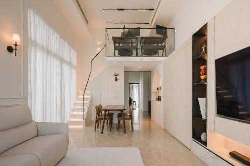Contemporary Living Room at Thomson Grand