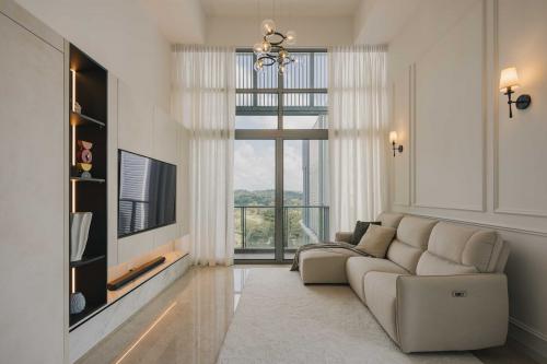 Contemporary Living Room at Thomson Grand
