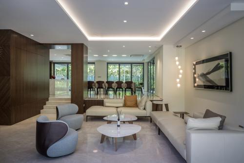 Contemporary Living Room at Sunset View
