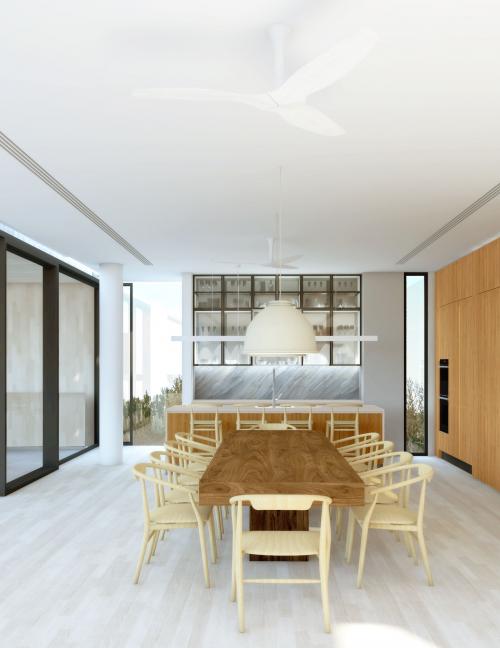 Contemporary Dining Room at Cornwall Gardens