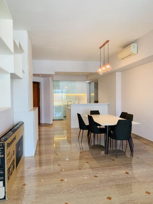 Contemporary Dining Room at Signature Park Condo