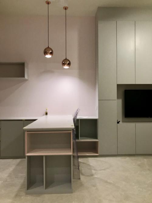 Contemporary Dining Room at Highline Condo