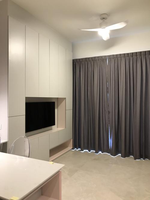 Contemporary Living Room at Highline Condo