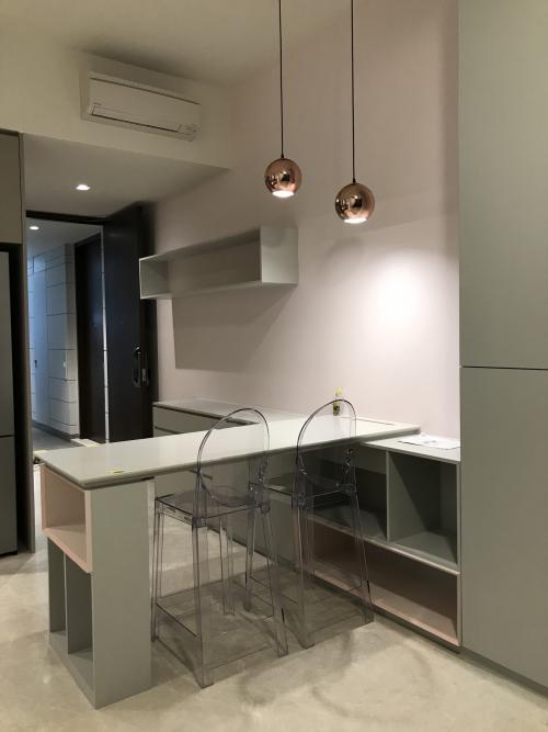 Contemporary Dining Room at Highline Condo