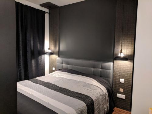 Minimalist Bedroom at Brownstone Condo