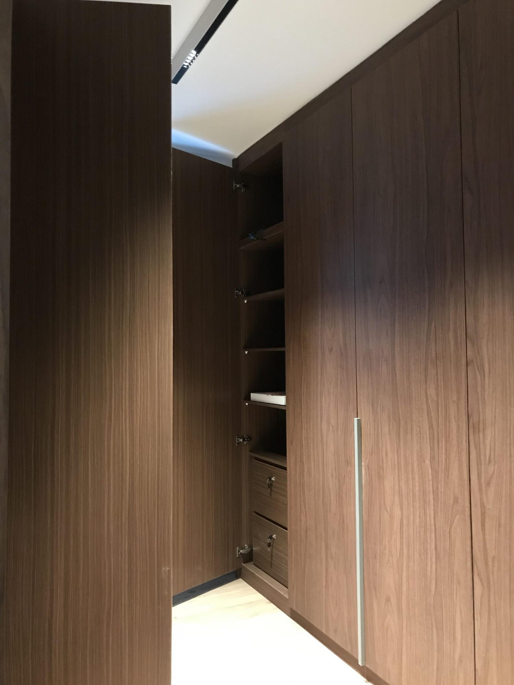 Contemporary Walk-in Wardrobe with Wardrobe and Clothes Storage