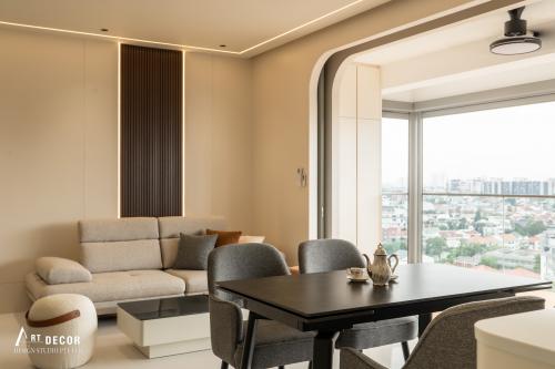 Contemporary Living Room at Kovan Residences