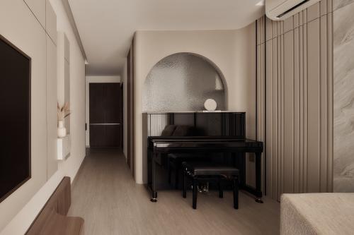 Modern Living Room at Riverfront Residences