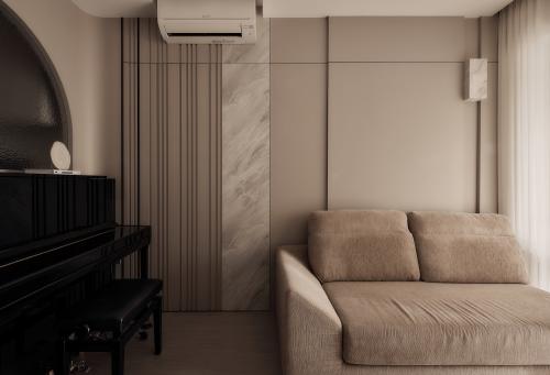 Modern Living Room at Riverfront Residences