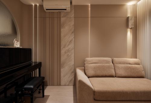 Modern Living Room at Riverfront Residences
