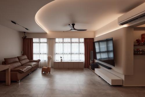 Minimalist Living Room at Plantation Grove