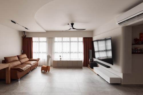 Minimalist Living Room at Plantation Grove