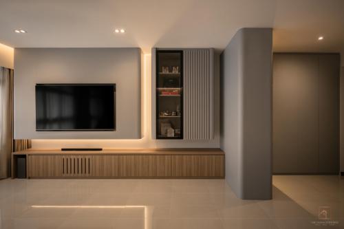 Contemporary Living Room at 380A Canberra Drive