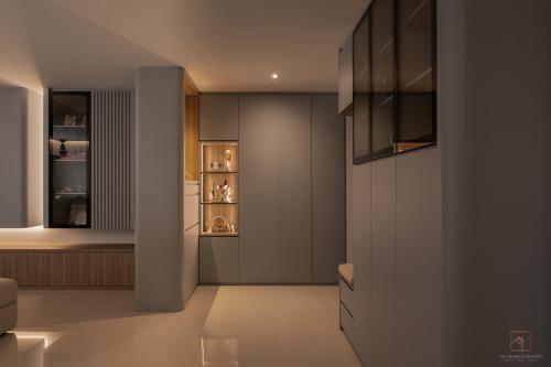 Contemporary Entryway at 380A Canberra Drive