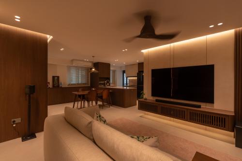 Modern Living Room at Pinnacle at Duxton