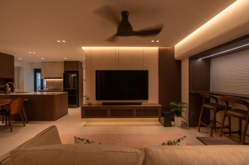 Modern Living Room at Pinnacle at Duxton