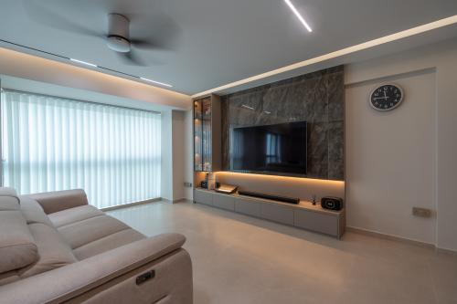 Modern Living Room at Pinnacle@Duxton