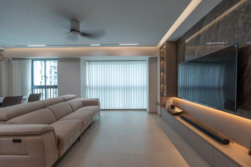 Modern Living Room at Pinnacle@Duxton
