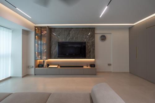 Modern Living Room at Pinnacle@Duxton