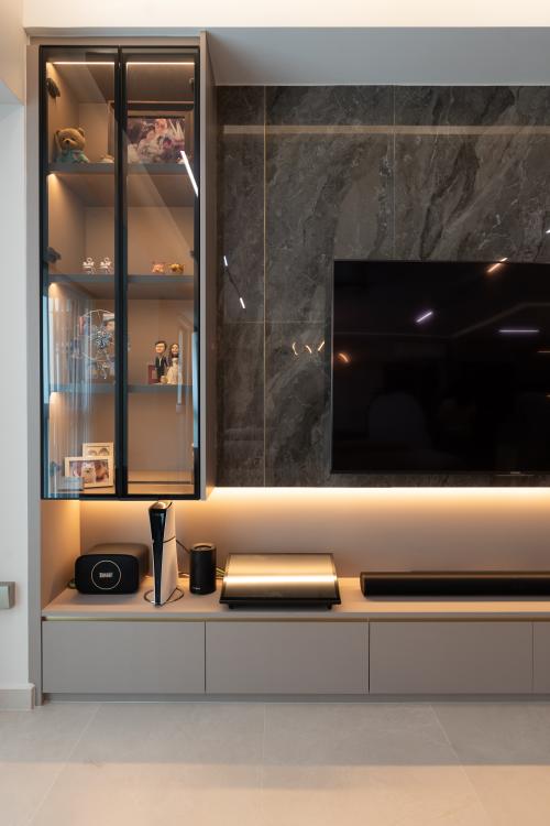 Modern Living Room at Pinnacle@Duxton