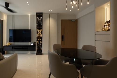 Contemporary Living Room at Tampines Trilliant