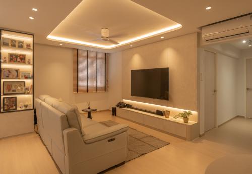 Modern Living Room at Sembawang Close